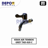 TAD-020 C Chrome ABS Plastic Anti-Rust Bathroom Wall Mounted Water Faucet Size 1/ 2 Inch