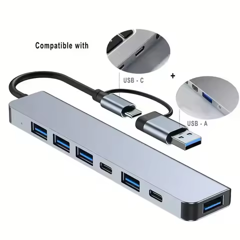USB C HUB Type C Splitter Thunderbolt 3 Docking Station Laptop Adapter With For Macbook Air M1 iPad 