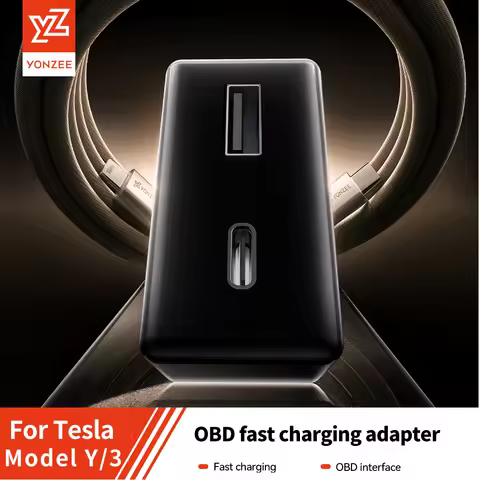 YZ For Tesla Model 3 Y YL X S Highland Juniper 2019-2026 OBD Adapter Charging For Tesla Carobd2 Spli