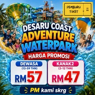[PM HARGA PROMO - RM57] Desaru Coast Waterpark - Day Pass Open ticket Tiket