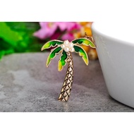Brooch Pin Women's Accessories | Hijab Blazer | Coconut Tree Motif