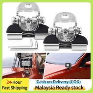 Light Bar Holder Stainless Steel Pillar Hood Mount Bracket Car LED Work Light Clamp Holder...