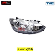 ไฟหน้า วีออส VIOS TOYOTA 2013 2014 2015 2016 โคมธรรมดา รุ่น J และ E * TYC