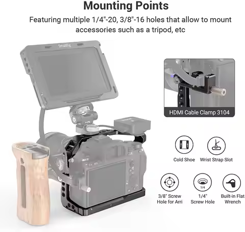 Smallrig DSLR for A7 III A73 A7M3 Camera Cage For Sony A7III Rig with Cold Shoe Mount for Sony A7III
