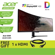 Acer EI491CRP 49" Double FHD VA 144Hz 1800R Curve Gaming Monitor