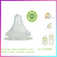 [Readystock] Puting susu ala - ala PIGEON wide neck