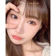 RUBY EYES Contact Lenses Brown Model Hot Trend Douyin Raddish SIlicone HydroGel Ruby Eyes, FULL NEAR