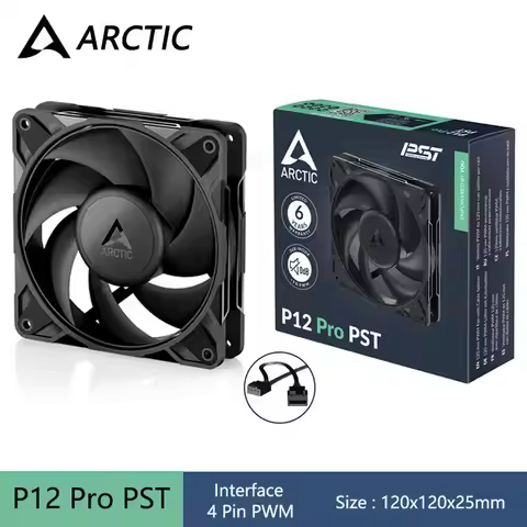 ARCTIC P12 Pro PST 120mm Computer Case Fan,12V 4Pin PWM 600-3000 RPM/Hydrodynamic Sleeve Bearing/Hig