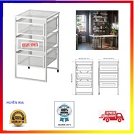 Kệ Đựng Đồ Đa Năng IKEA 3 Tầng Để Sách Có Ngăn Kéo Chính Hãng