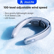 JisuLife Neck Fan Pro1 Portable Rechargeable Fan 5000mAh Battery 100 Gear Setting Strong Cooling Win