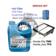 Honda City TMO 2008-2013 Jazz TFO 2008-2014 Lubrimaxx 10W40-4L Engine Oil +Oil Filter Honda +(17220-