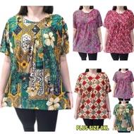 WOMEN PLUS SIZE BLOUSE FLOWER DESIGN/BAJU BLOUSE SIZE BESAR BAJU SHIRT/BAJU OFFER MURAH