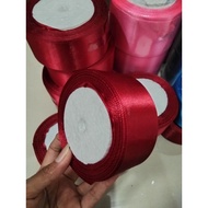 Ribbon 5cmsatin, maroon,/ pinkbiru 20-22 yards