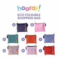 HOORAY ECO SHOPPING BAG FOLDABLE REUSABLE PLAIN - LARGE EB600 EB601 EB602 EB603 EB604 EB605 EB606 EB