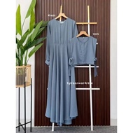 ZAHRA VEST Maxi dress (Crinkle airflow // CASH ON DELIVERY) JUMBO women's Gamis Muslim women's cloth