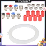 PC4-M6 Pneumatic Fittings Connector 3D Printer Filament Dryer Box Accessories for 3D Printer Parts F