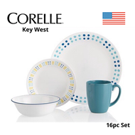 Corelle® LivingWare Key West Dinnerware Set 16pc Set Makan Corelle 16 Keping