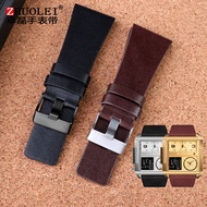 Diesel Watchbands Men' s Wrist Large Size Watch Bands P-Olice 26MM 28MM 30MM 32MM Black Brown Gen