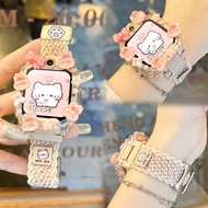 [Logic Cat] Suitable for Little Genius Phone Watch z10 Strap Z11/Z9/Z8A Woven z7s/z6a/z5 Protective 