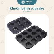 Cupcake mold for 6-12 cakes
