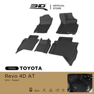 3D Mats พรมปูพื้นรถยนต์ TOYOTA REVO 4D A/T 2015-2025 พรมกันลื่น พรมกันนํ้า พรมรถยนต์