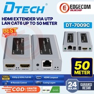 DTECH HDMI Extender Over Via UTP LAN CAT6 up to 50 Meters IR + HDMI Loop Out 1080p 60hz DT-7009C