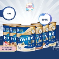 [Single Tin] Abbott Ensure Life With HMB Adult Nutrition 850g - Assorted Flavours