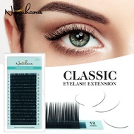 NATUHANA DD Curl Eyelash Extension Individual Natural Soft False Lashes Faux Mink Eyelashes Extensio