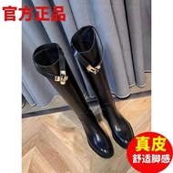 Women Women Boots Knight Boots Long Boots High Boots Long Boots Women Winter Genuine Leather Flat Kn