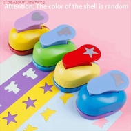 GLOBALOUTLET DIY Paper Cut Puncher, 7*6*4cm Random Color Flower Furador, Punches Maker Handmade Hear