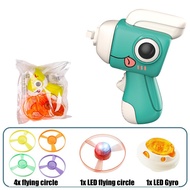 Mainan Anak Pistol Gasing Putar Spinning Toys Pistol Ketapel Cute Dino