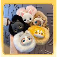 GANTUNGAN CAT-SHAPED FUR KEYCHAIN / FUR CATKeychain