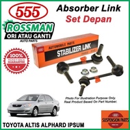 TOYOTA ALTIS ALPHARD IPSUM ORIGINAL 555 ABSORBER LINK DEPAN (2PCS)