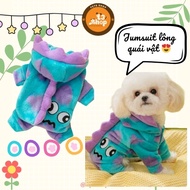 áo lông- áo ấm - áo thu đông jumsuit Sulley (công ty quái vật) dành cho chó mèo- T3 PETS SHOP