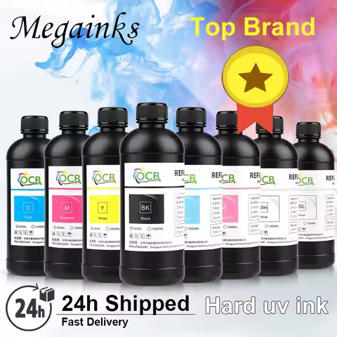 500ML UV DTF Ink For Epson L805 L1800 I1600 I3200 1390 1400 1430 XP600 R260 R280 R380 V7000 UV Inkje