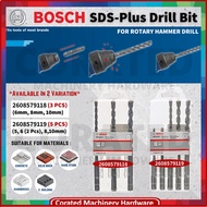 [CORATED] Bosch SDS PLUS-1 Hammer Drill Bit Sets 6-10mm 3PCS/5PCS (2608579118 / 2608579119)