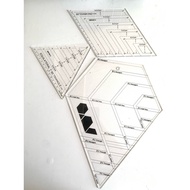 Patchwork Ruler - Hexagonal Ruler - Triangle Ruler - Quilting Ruler