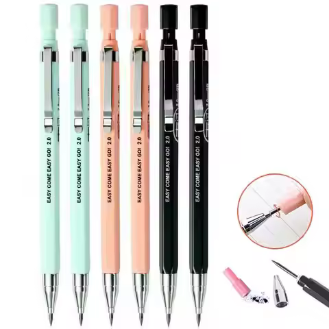 Creative Candy Color Mechanical Pencil 2.0mm Pencil Refill Rod for School Office Writing Supplies St