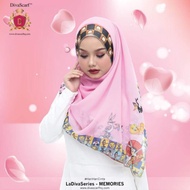 Tudung Bawal DivaScarf Cartoon Memories - Mickey Minnie Mouse Garfield Tweety Bird Bugs Bunny Donald