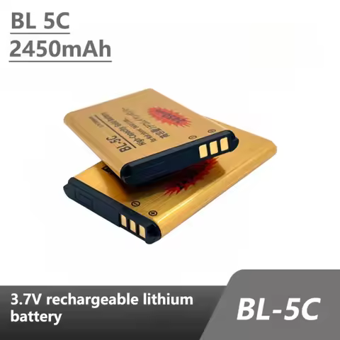 BL-5C Battery 3.7v Rechargeable Li Ion Batteries BL5C 2450mAh for Nokia 2600 1100 1110 1112 2610 623