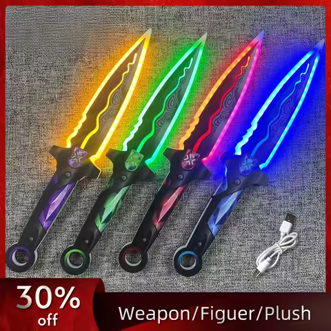 31cm/12.2in Valorant The Blade of Mercy Acrylic Luminous Toys Knife Game Peripherals Weapons Model P