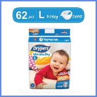 Drypers Wee Wee Dry saiz L

9 - 14 kg