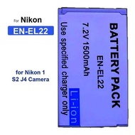 EN-EL22 1500mAh For Nikon 1 S2 J4 Camera Camera bty Reliable Power