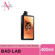 Bad Lab Caveman Cleaner 3-in-1 Hair Face Body Shampoo 400ml (0303)