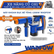 WADFOW WDB1D45 1300W 15J 3700bpm concrete chisel, 17mm shank, technical chisel