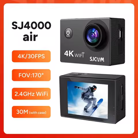 SJCAM Action Camera SJ4000 AIR 4K 30PFS 1080P 4x Zoom WIFI Sports Video Action Cameras Motorcycle Bi
