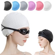 鯨品購 - 矽膠泳帽【多色選擇】舒適泳帽 適合捲髮短髮中長髮、男女泳帽 浴帽