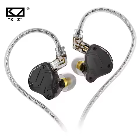 KZ ZS10 PRO X Hybrid HIFI Metal Headset In-ear Earphone Sport Noise Cancelling Headset Bass Earbuds 