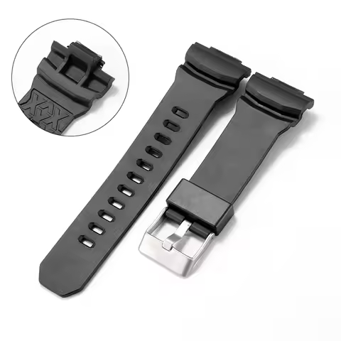 16mm Resin watch Strap for Casio G-Shock GA-150 GA-200 GA-300 Sport Watchband men waterproof Bracele