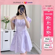 [MUA 2 GIẢM 20K] Đầm nữ A thắt dây thời trang Gmorning - GUMAC YDE12060